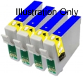4 x Blue Compatible with Epson T0549