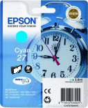 Genuine Epson 27 Cyan (Alarm Clock) C13T27024010
