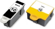 1 each Black & Colour Compatible with Kodak 10B & 10C