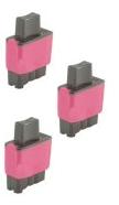 3 x Magenta Brother LC900M Compatible Ink Cartridges for Brother DCP-120C