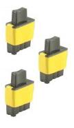 3 x Yellow Brother LC900Y Compatible Ink Cartridges for Brother DCP-120C