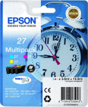 Genuine Epson 27 Multipack Ink Cartridges - Alarm Clock (C13T27054010) for Epson WF-7620TWF