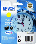 Genuine Epson 27XL Yellow Ink Cartridge - High Capacity - Alarm Clock XL (C13T27144010) for Epson WF-3620DWF