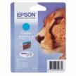 Genuine Epson T0712 Cyan Ink Cartridge (Cheetah)